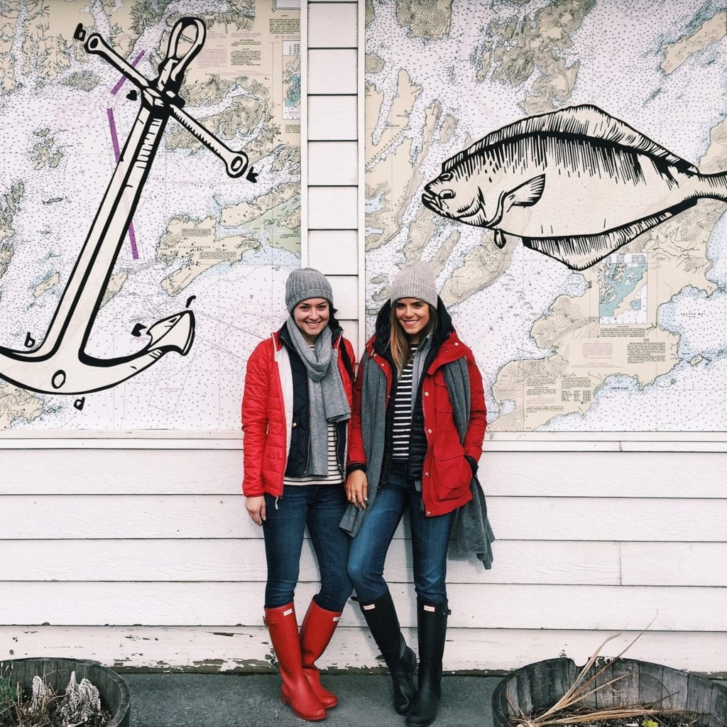 clothes for alaska including striped shirts on carly riordan and julia berolzheimer