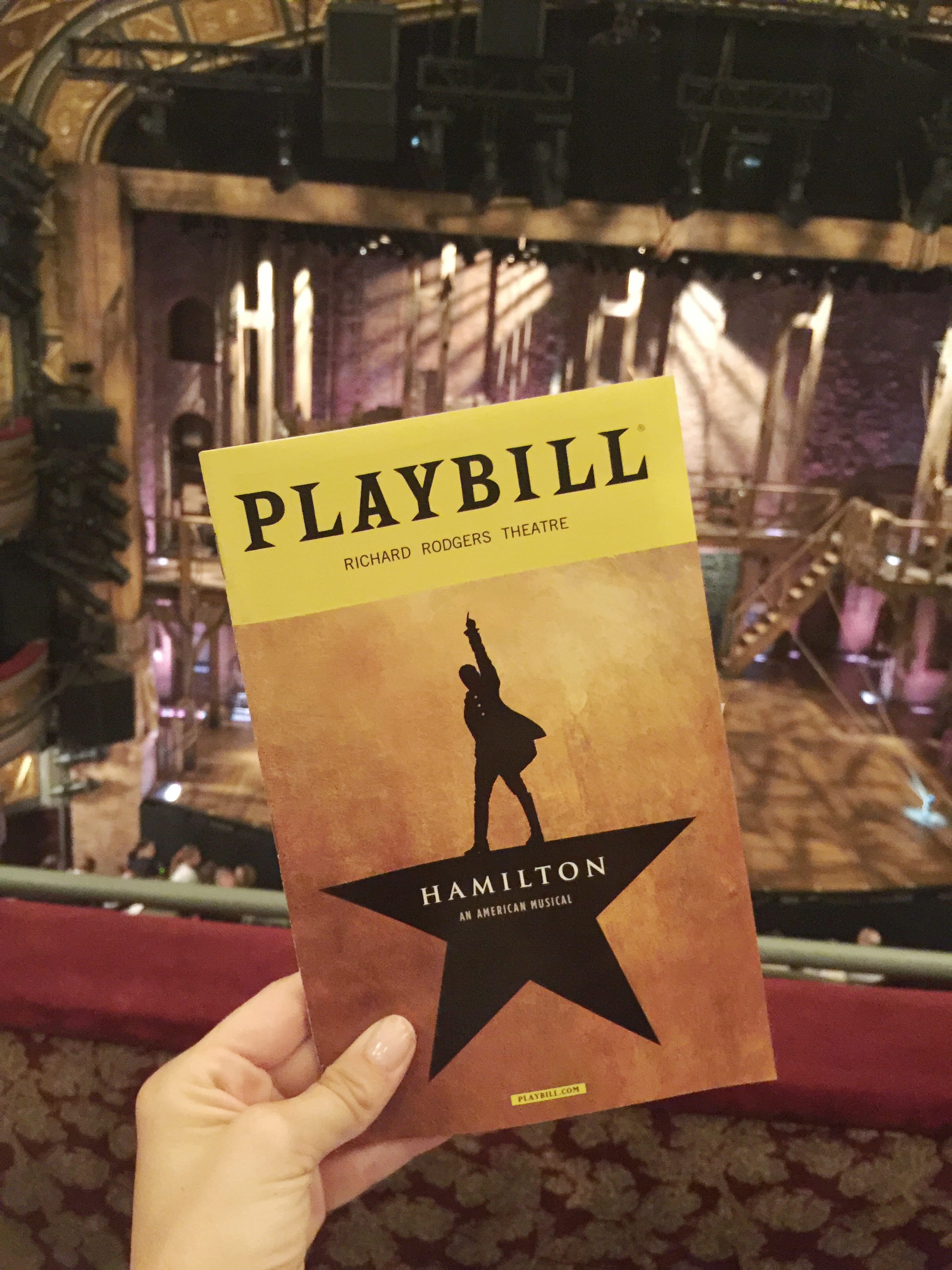 Hamilton the Musical on Broadway