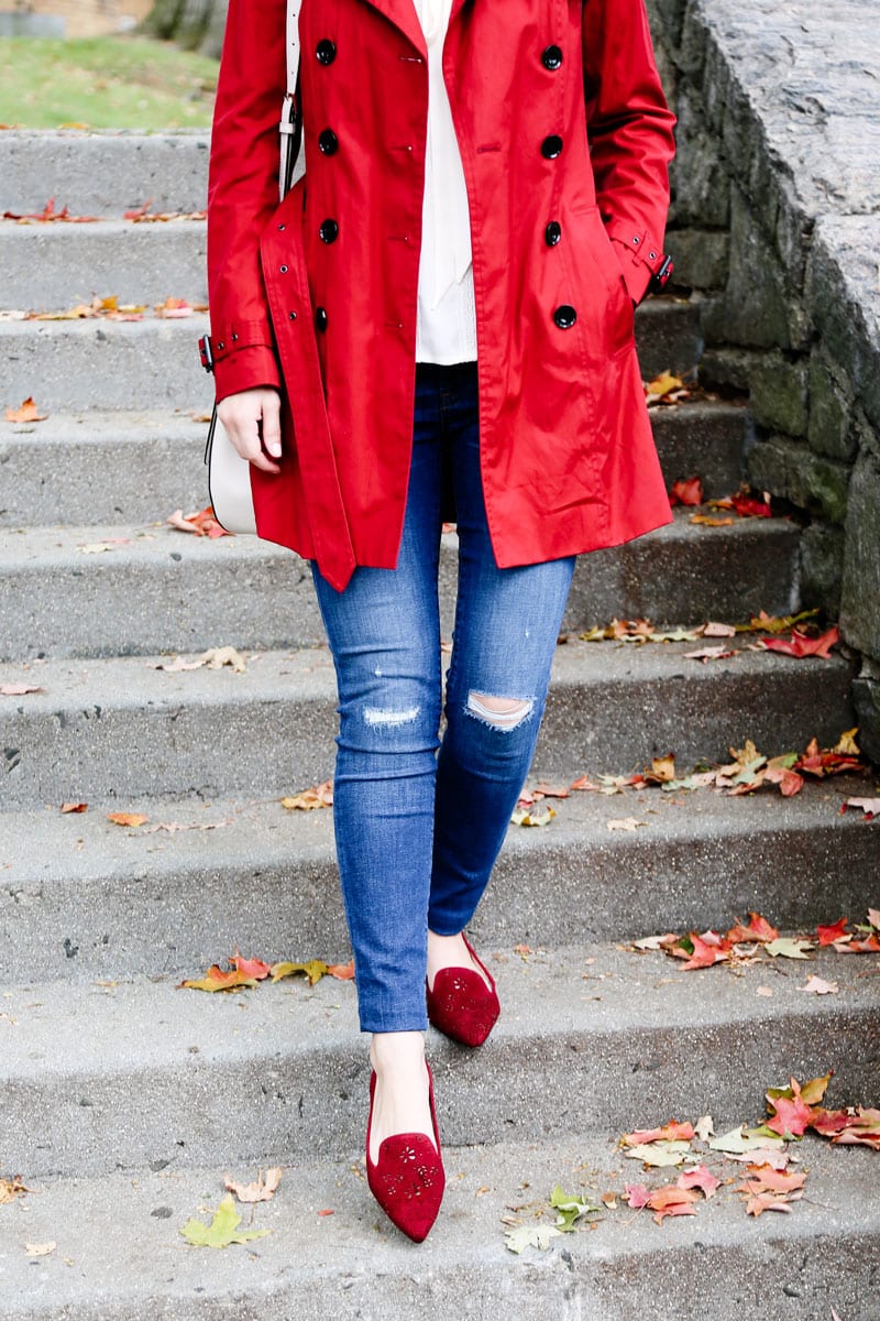 Burberry Red Trench