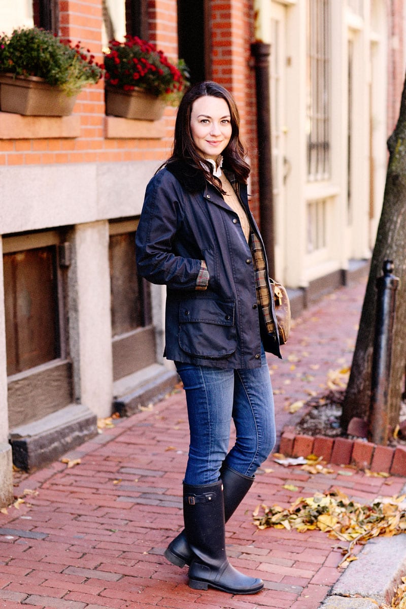 Connecticut Fashion Blogger Carly Heitlinger explores Boston in a Barbour Beandell
