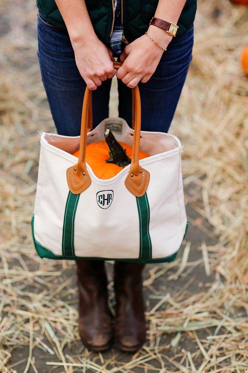 Monogrammed Boat and Tote