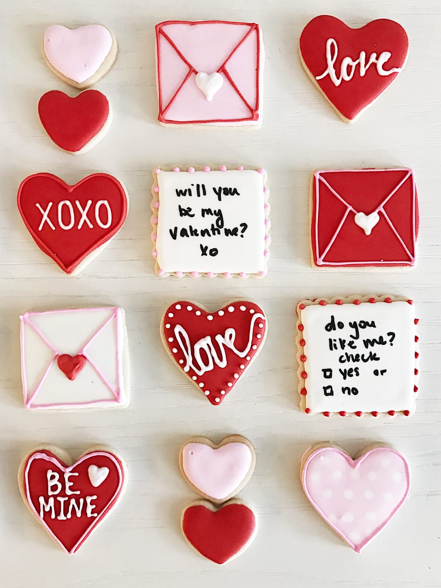CARLY Valentine’s Day Sugar Cookies with Royal Icing