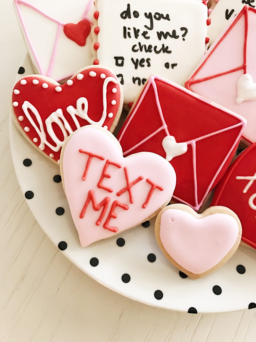 CARLY Valentine’s Day Sugar Cookies with Royal Icing