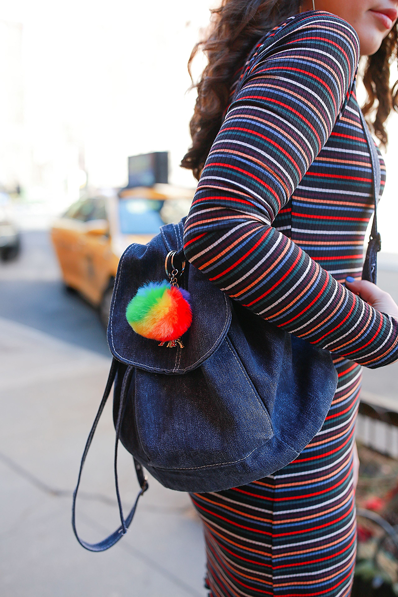 Rainbow Keychain Backpack