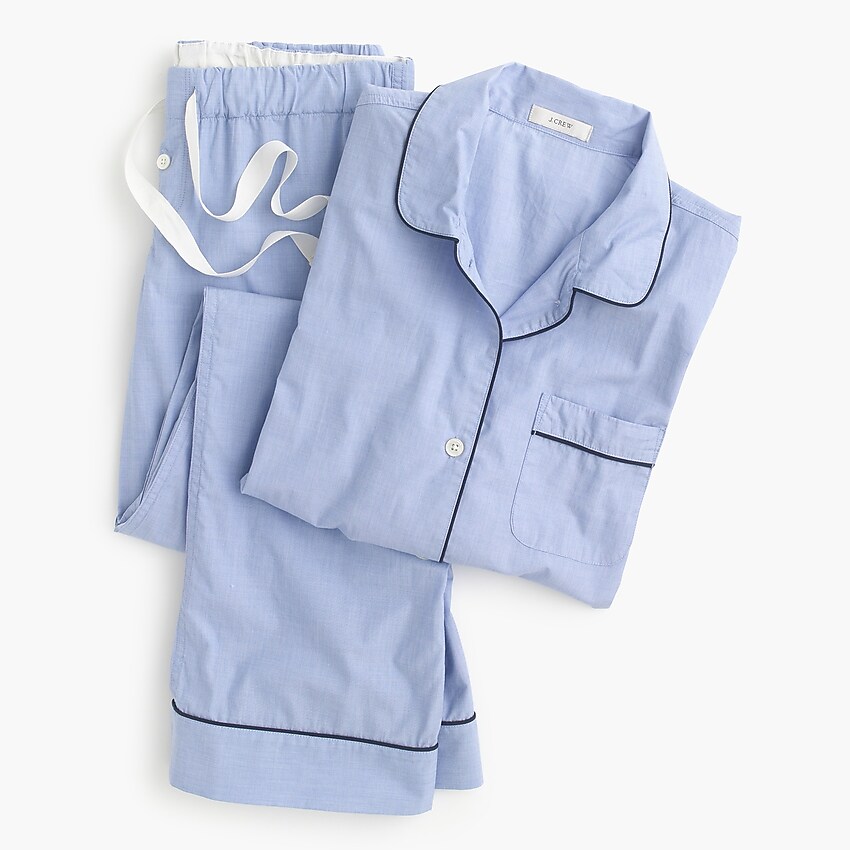 J. Crew Light Blue Vintage Pajama Set
