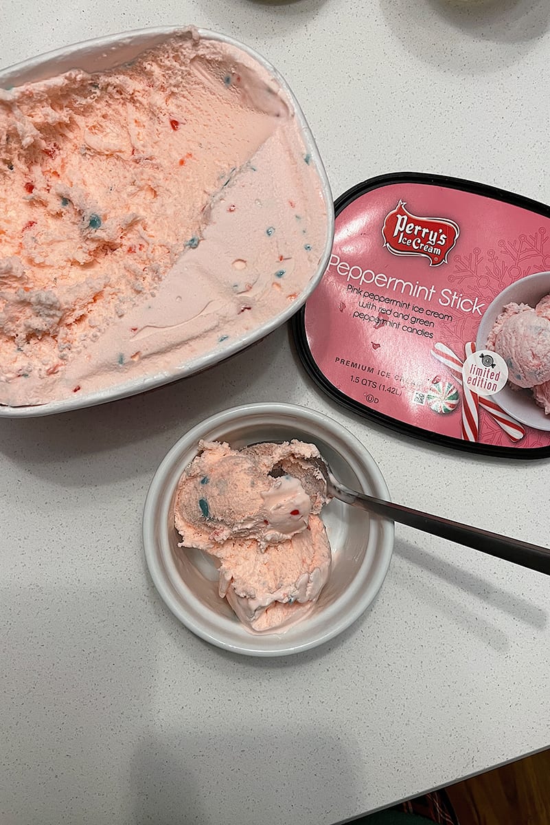 pink peppermint ice cream