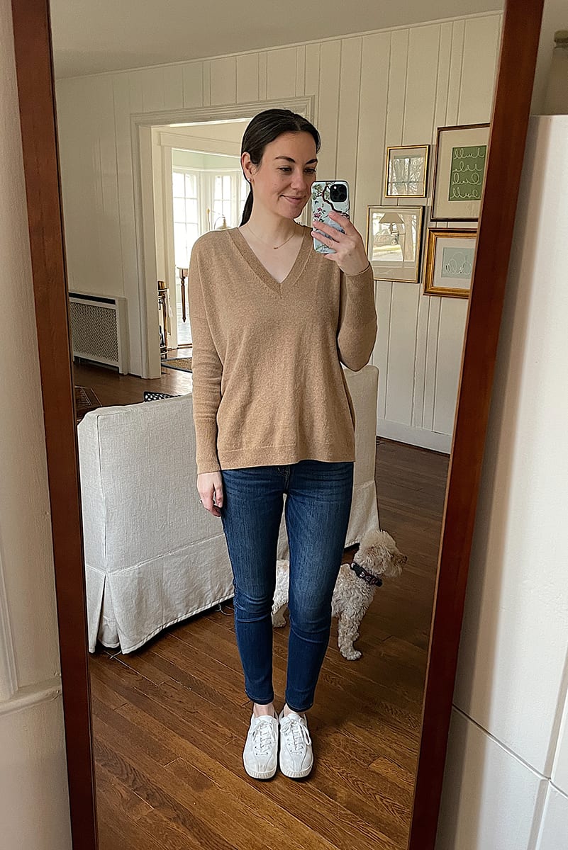 WEEK OF OUTFITS 1.19.21 | nude sweater