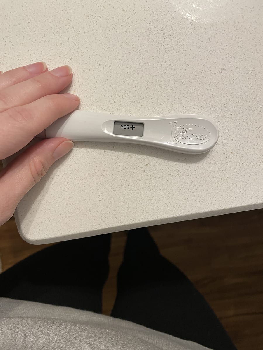 FIRST TRIMESTER RECAP | positive pregnancy test result