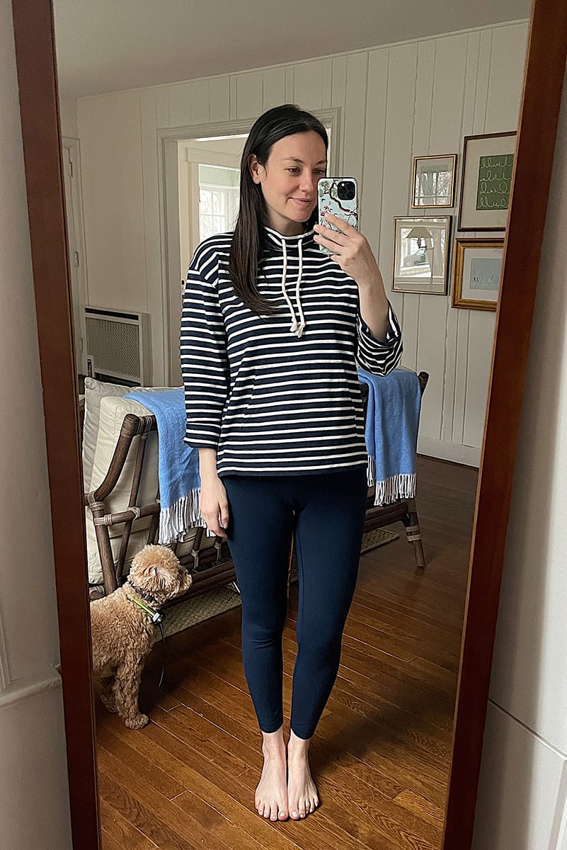 drawstring neck sweater | WEEK OF OUTFITS 3.23.21