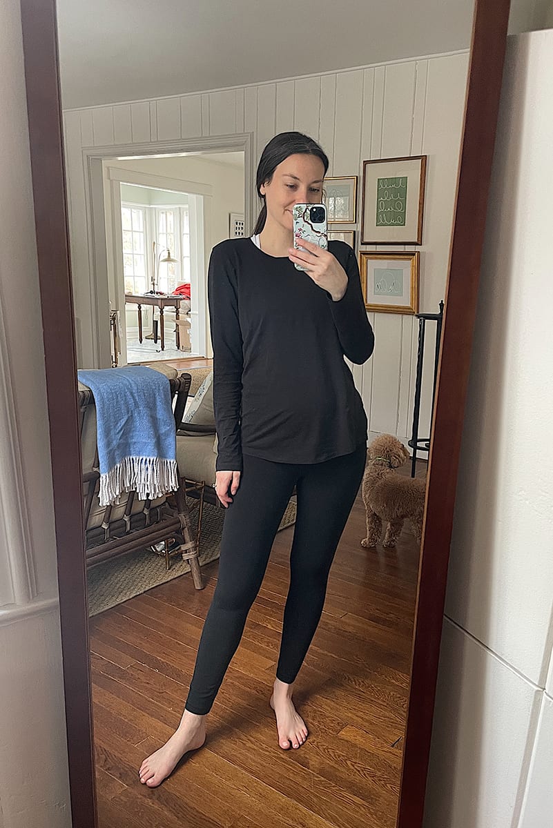 all-black at-home outfit