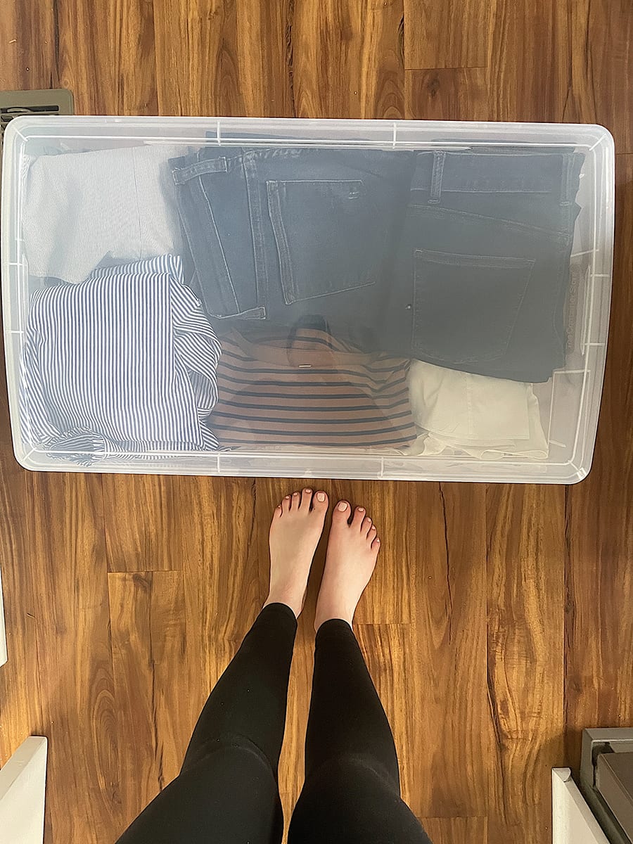 closet bins from the Container Store | DIARY No.51