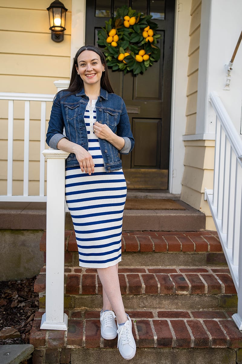 RIBBED HENLEY SWEATER DRESS REVIEW