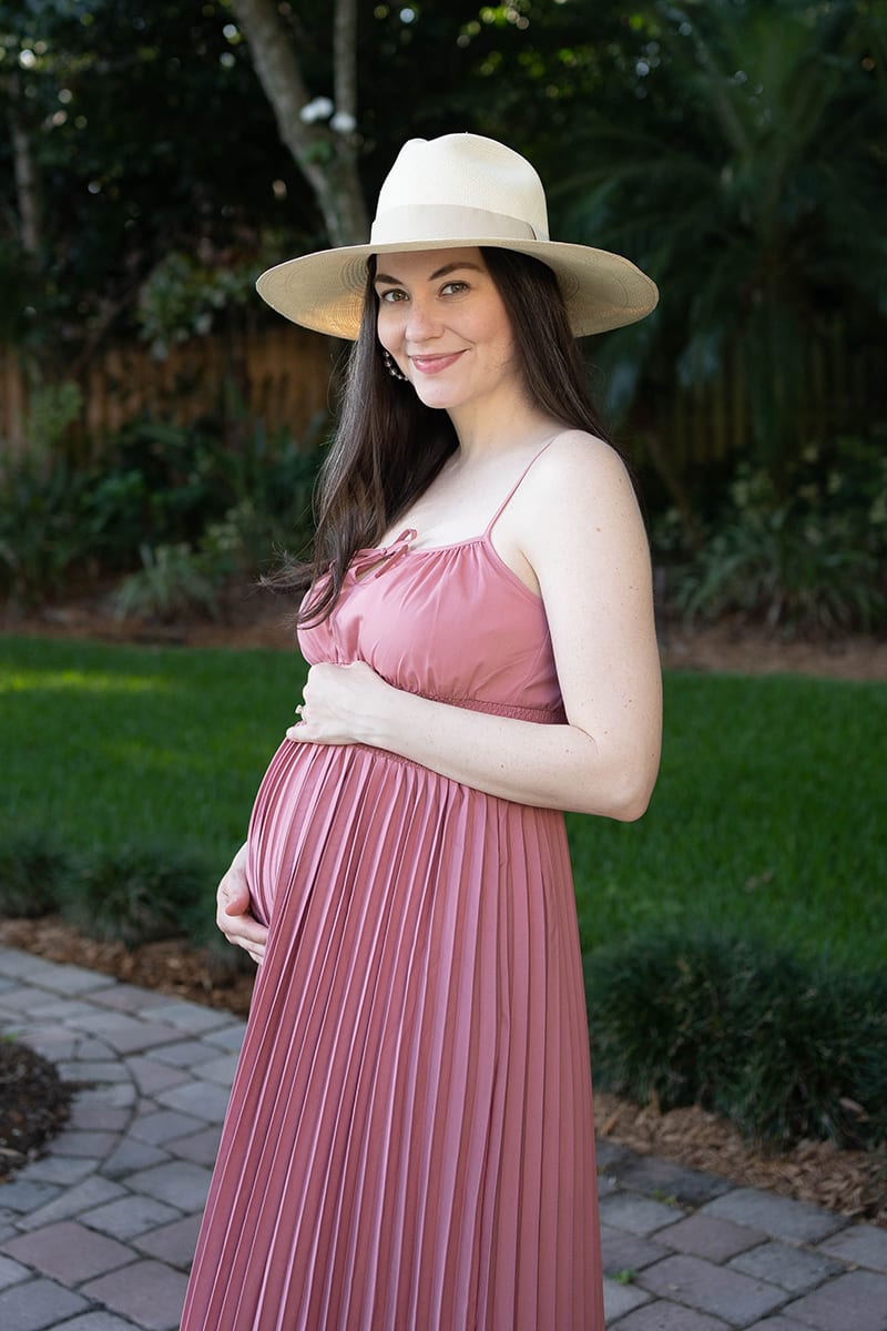 pink pleated smocked dress | THINK PINK WITH J. CREW