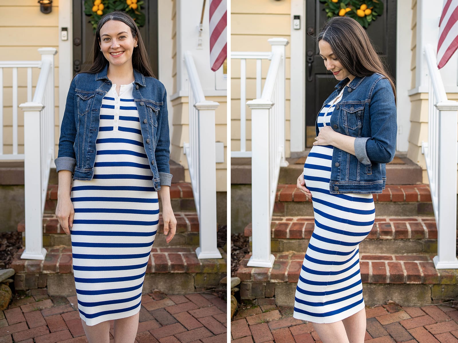 RIBBED HENLEY SWEATER DRESS TRY-ON