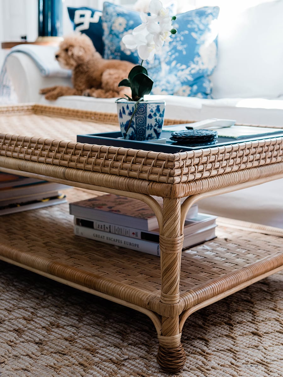rattan coffee table | SOME FAVORITES FROM SERENA AND LILY