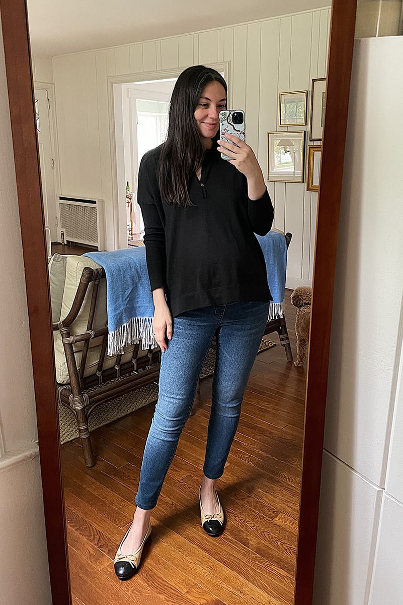 maternity jeans | WEEK OF OUTFITS 6.1.21