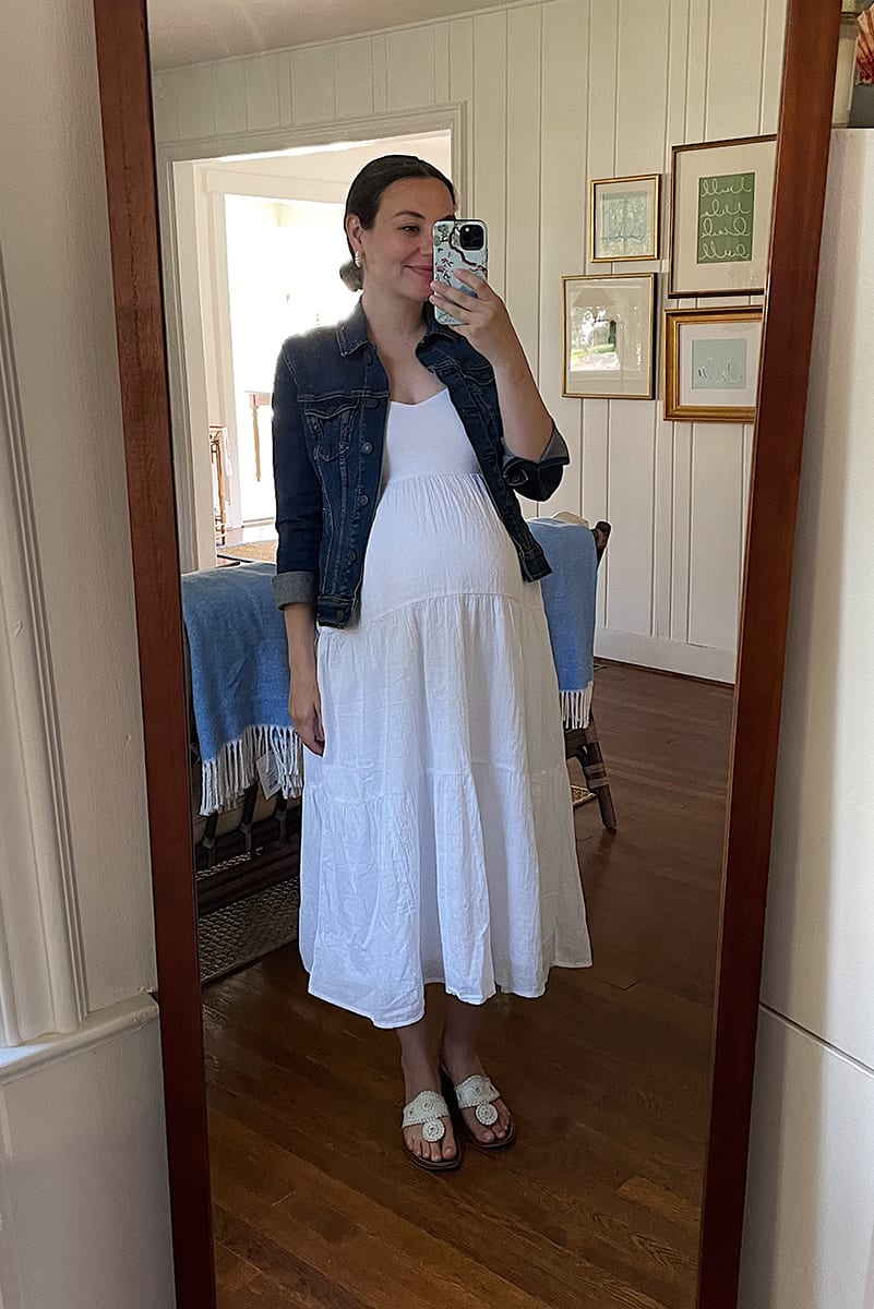 summer pregnancy outfit idea