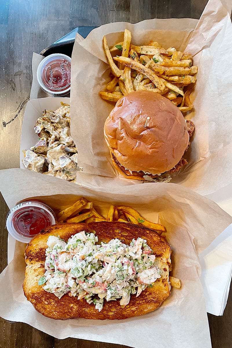 fries burger and lobster rolls | DIARY No.59