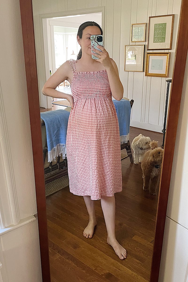 maison me smocked dress | WEEK OF OUTFITS 7.13.21