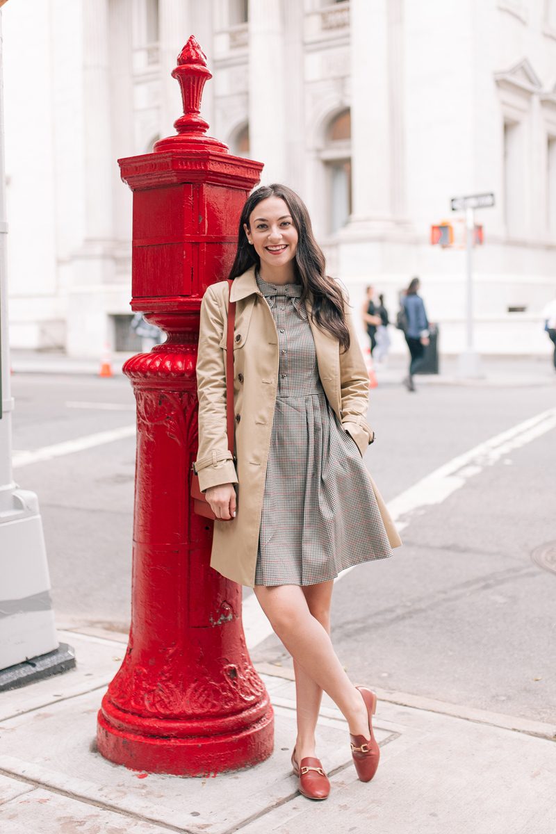 Outfit Of The Day: Red Trench Coat - Style My Dreams