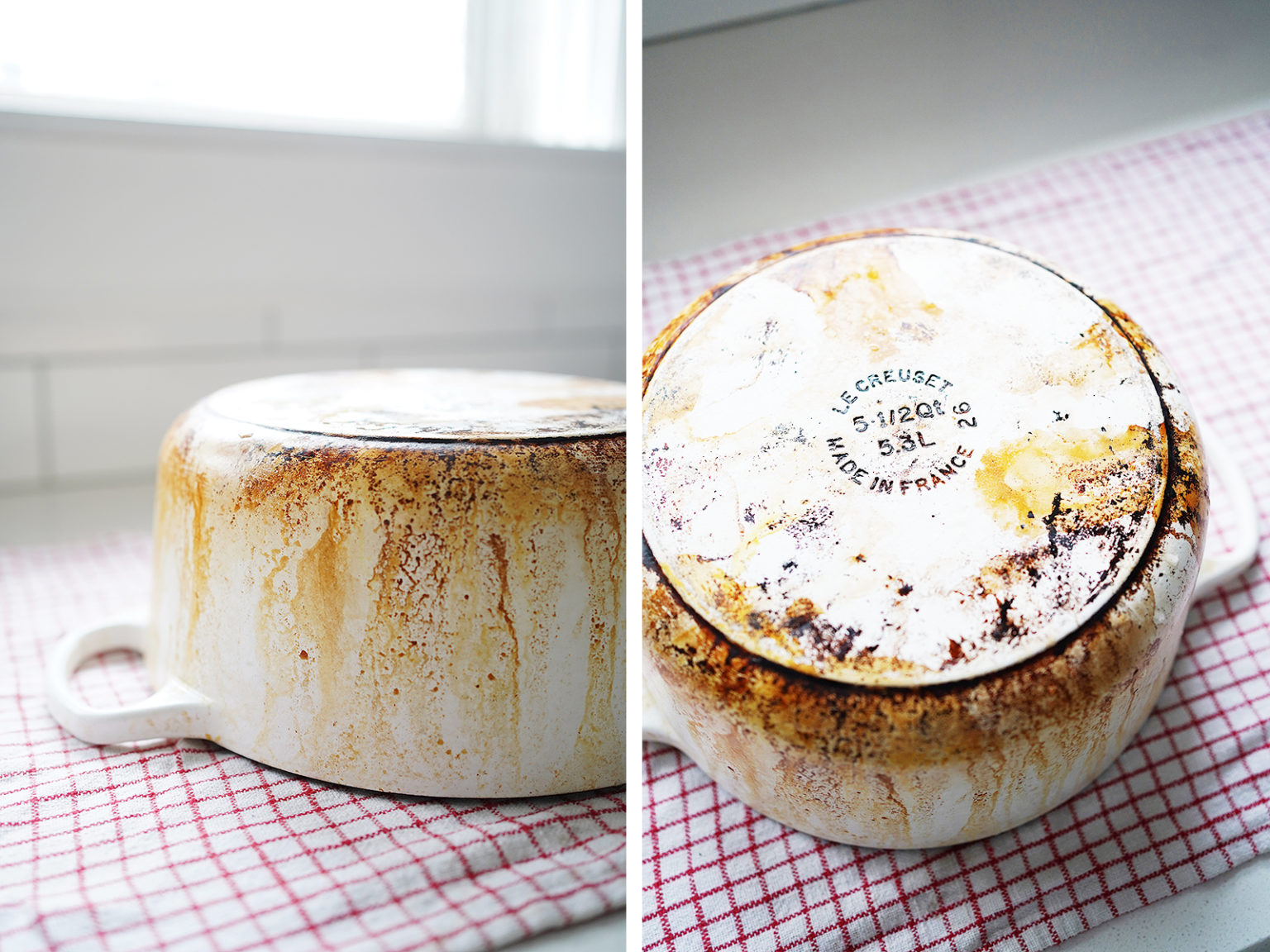 CARLY HOW TO CLEAN A WHITE LE CREUSET