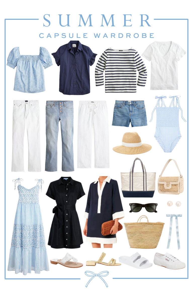 CARLY PREPPY SUMMER CAPSULE WARDROBE