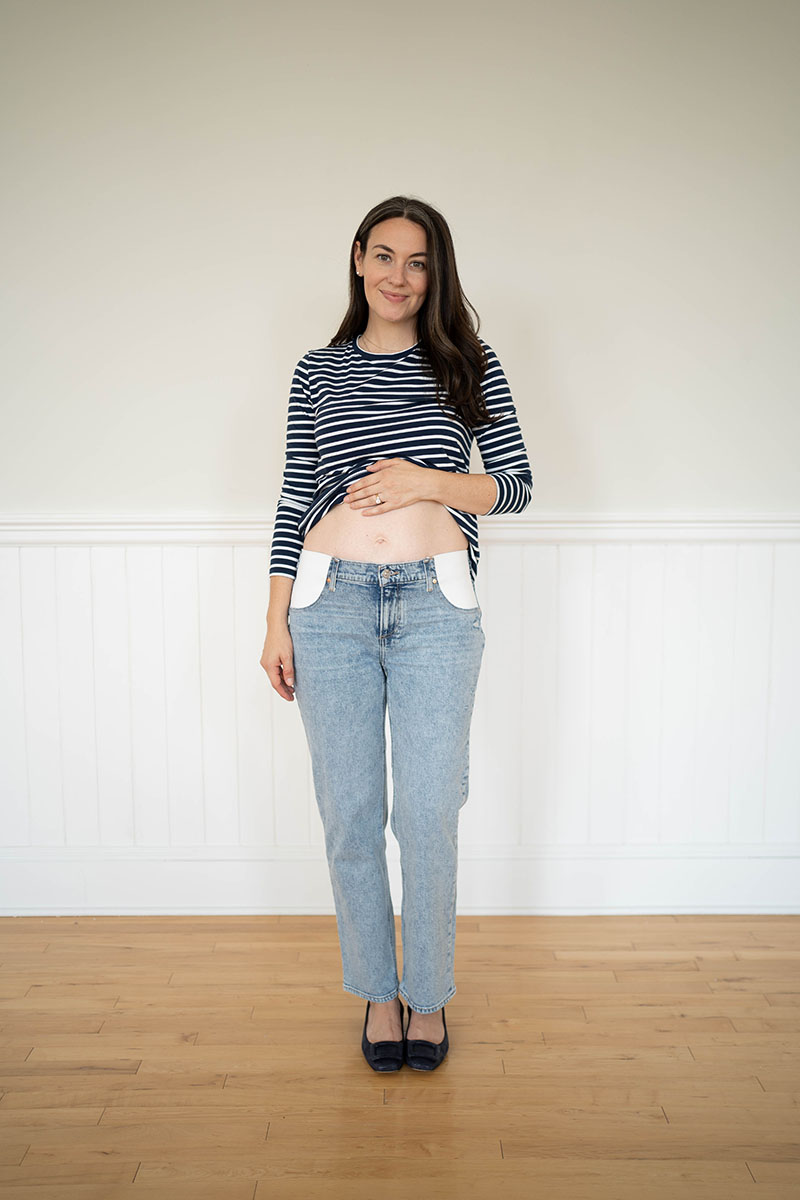 PAIGE Noella Straight Best Maternity Jeans