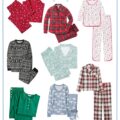 cutest christmas pajamas from pottery barn, petite plume, lake pajamas, carter's, joy street kids, j.crew, hanna andersson, and old navy