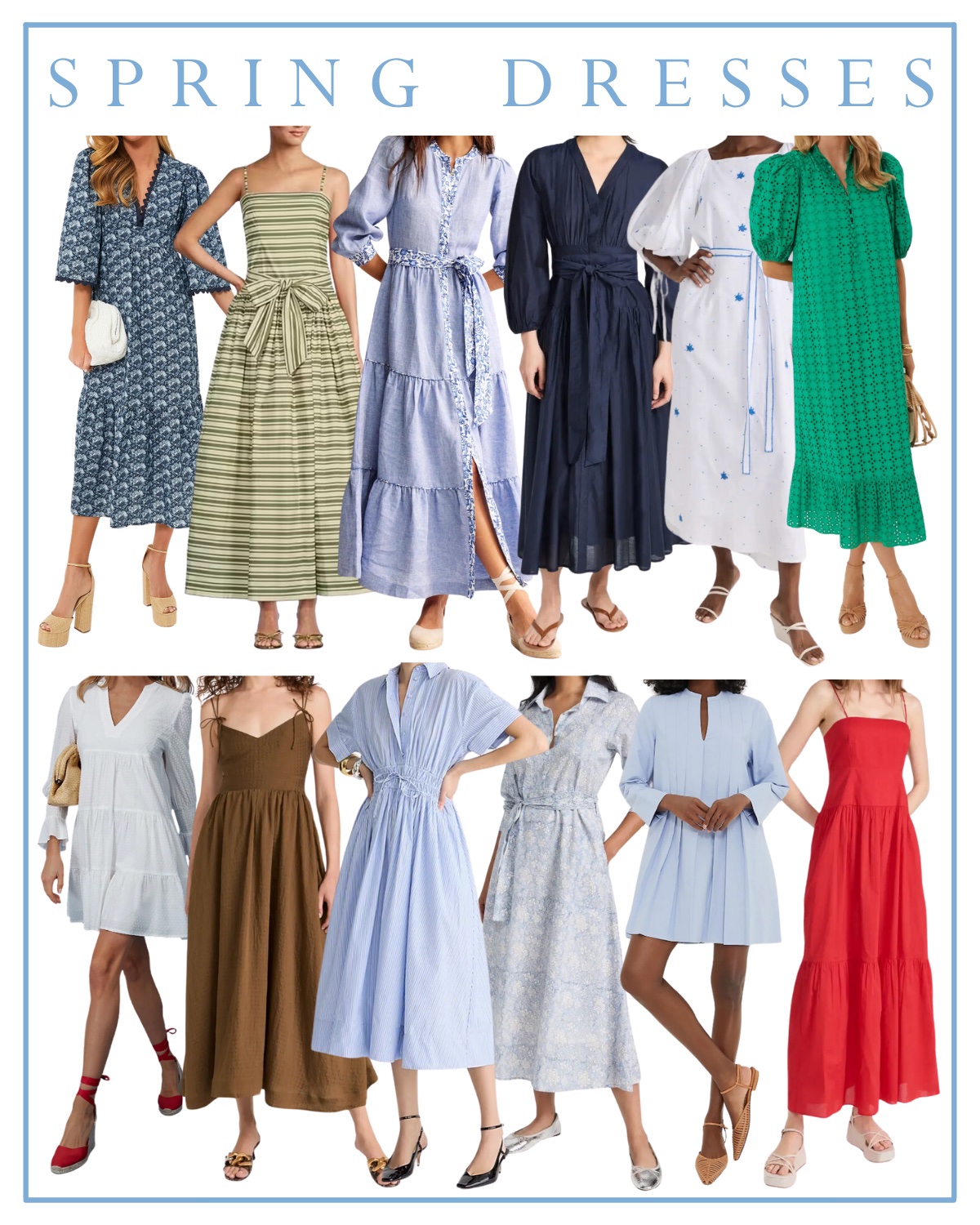 spring dresses for women 2024 from tuckernuck, boden, wyeth, fanm mon, english factory, j.crew, marea, and antonio melani x the style bungalow